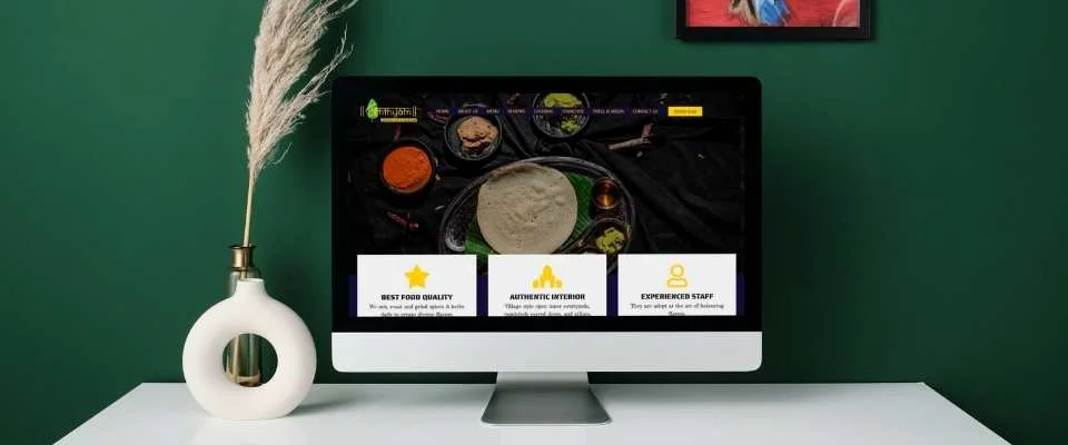 Aatithyam restaurant website — AdLift Media portfolio